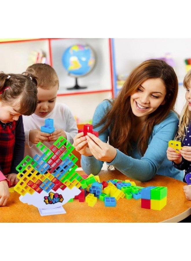 Panchani Tower Game 16 Pcs Stack Tower, Swinging Tower, Swing Stack High Child Balance Building Block 2-4 Players | Interactive STEM Toy for Family, Travel, Parties for Adults & Kids - Image 5